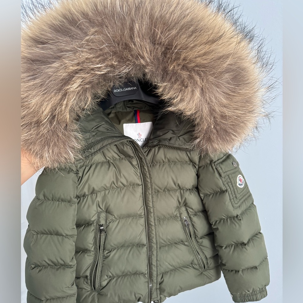 Green kids winter jacket - Picture 6 of 7